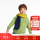 巴拉巴拉童装儿童卫衣秋冬2024男童女童圆领套头摇粒绒上衣潮208424121216
