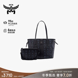 MCM【轻便出行】LIZ 小号托特包双面子母包单肩包手提女包 黑色