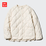 优衣库女装PUFFTECH空气棉服休闲茄克/时尚款外套469864 30 浅米色 3XL /175/108C