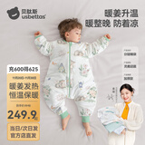 贝肽斯睡袋婴儿春秋冬季发热恒温保暖宝宝儿童防踢被连体衣四季通用睡袋 灵鹿迎晨【冬季加厚 0-15℃】调温自发热 S码【身高60-85cm】年龄6-18个月
