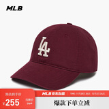 MLB帽子男女情侣棒球帽软顶鸭舌帽秋冬运动帽四季3ACP6601N-07RDS-F