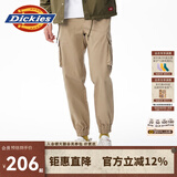 dickies休闲裤 男女同款新复古回潮印花多口袋束口工装裤百搭8 沙色 30