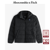 Abercrombie & Fitch男装24冬季款美式百搭抗风羽绒服夹克外套132-4149 黑色 XS (170/84A)