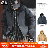 马登工装美式复古连帽羽绒服男秋冬加厚保暖外套90白鸭绒男士防寒衣服 深灰色 2XL （170-185斤）