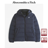 Abercrombie & Fitch男装24冬季款美式百搭抗风羽绒服夹克外套132-4149 藏青色 S (175/92A)