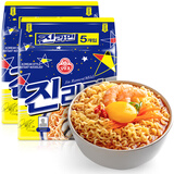 不倒翁韩国进口 原味金拉面120g*10包  潘帅同款泡面 韩式拉面方便面 