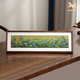 铜师傅 手工錾刻 铜雕画 《千里江山之秀丽山河（桌面）》装饰画