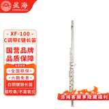 星海长笛初学入门镀银C调长笛16孔闭孔 C调长笛XF-100