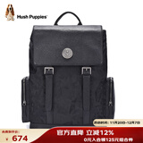 暇步士（Hush Puppies）男士双肩包英伦迷彩休闲15.6英寸电脑包通勤大容量生日礼物