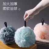 【三个装】大号沐浴球浴花超柔软泡泡花不散起沫球搓背沐浴用 3个装【颜色随机发】