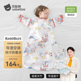 贝肽斯婴儿睡袋夏季空调房宝宝睡袋新生儿童一体防踢被幼儿防惊跳纱布被 【夏天】（前6后4 20-25℃）凤鸾 L码 建议身高80-95cm年龄1.5-3岁