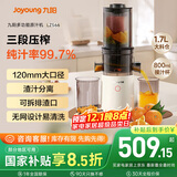 九阳（Joyoung）原汁机三段压榨家用多功能大口径电动冰淇淋机全自动冷压榨果汁果蔬机渣汁分离Z12-LZ566 国家补贴
