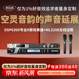 麦乐迪DSP6300卡拉ok混响器 数字音频前级效果器 家庭影院防啸叫调音台处理器含话筒 调音台均衡器 DSP6300+ML3208变频话筒套装 标准版