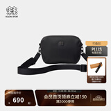 KOLON SPORT/可隆斜挎包 男女同款通勤防水耐磨抗撕裂分层单肩包 LUCS5MT923-BK 黑色 XXX