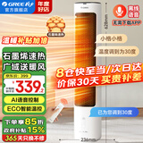 格力（GREE）取暖器家用立式摇头暖风机速热升温电暖器智能恒温节能定时电暖气片客厅卧室遥控热风机暖脚神器 【升级石墨烯 离线语音控制】NFTB-X7020BV