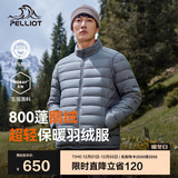 伯希和（Pelliot）轻薄排骨羽绒服男冬800蓬鹅绒保暖外套女冲锋衣内胆11340821蓝XL