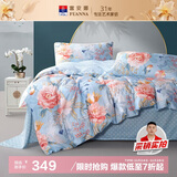 富安娜家纺床上四件套纯棉100%全棉床单被套印花套件单双人1.5米床适用家居馆