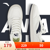 安踏元年丨板鞋男鞋冬季厚底增高休闲鞋百搭小白鞋运动鞋子男休闲板鞋 【元年-新】象牙白/深蓝 43