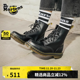 马丁博士（Dr.Martens）1460 W英伦女款早秋经典款通勤光面皮黑色马丁靴 黑色 36 建议拍大一码