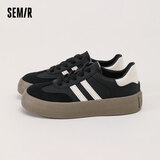 Semir女鞋德训鞋冬季休闲鞋运动鞋板鞋女SFYM233655 黑色 37