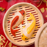 孔哥年年有余八宝饭锦鲤年糕鱼造型寓意好年夜饭速食新年礼盒 【好事成双】豆沙1+奶黄1共440g