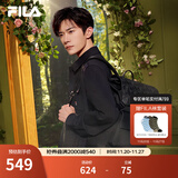 FILA斐乐男士背包易烊千玺同款2025夏季翻盖双肩包抗菌书包电脑包 满印一-ZA XS