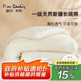 皮尔卡丹 新疆棉花被子 双人四季棉被棉絮秋冬季被芯 6斤 200*230cm