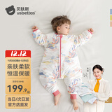 贝肽斯睡袋婴儿春秋冬季新生宝宝防踢被恒温保暖儿童分腿防惊跳连体衣服 秋冬中厚-感温(10-20℃）凤鸾 L码 90-100cm(建议2-4岁）