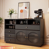 顾恩餐边柜厨房餐柜现代简约碗柜收纳餐具柜小户型家用客厅茶水柜热销 包安装材 140cm餐边柜【暖白色】