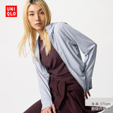 优衣库女装UPF100+AIRism防紫外线网眼开衫防晒透气465748 476113 465748/03灰色 XL
