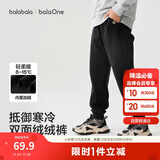 巴拉巴拉童装儿童裤子男童女童长裤2025冬加绒运动休闲束脚裤209425108204