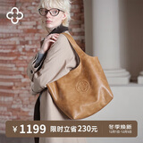 CASSILE明星同款卡思乐女包托特包植鞣牛皮大容量轻奢复古单肩包生日礼物