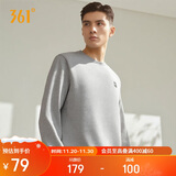 361°卫衣男装秋冬季长袖运动服休闲跑步圆领宽松上衣服652334801D-2