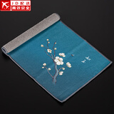 正扬养壶茶巾茶布吸水五福印花方形细纤维布茶盘配件茶具专用毛巾抹布 吸水茶巾(国潮风)-如意