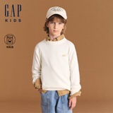 盖璞（GAP）【大小童同款】男女童秋冬款logo素色毛衣儿童装645617