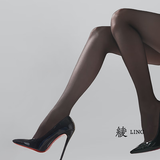 绫天生丝滑绫lingerie「极」3D超薄无痕性感诱惑纯欲黑丝袜女薄款连裤袜女 Black黑色 1条 L 码-3D「165cm~185cm」