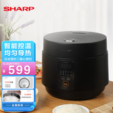 夏普 （SHARP）电饭煲 迷你新款多功能 预约定时 3L智能家用电饭锅 KS-E30FGA系列 玄雅黑 KS-E30FGA-B 3L