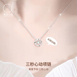 爱的约定跳动的心玫瑰金纯银项链女款2026新款轻奢礼物送女友老婆生日