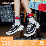 斯凯奇（Skechers）黑白金熊猫鞋秋男女同款情侣鞋时尚复古老爹鞋休闲运动鞋66666228