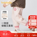 巴拉巴拉童装儿童长裤女童加绒裤子厚2024秋冬休闲裤时尚撞色208424108010