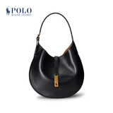 Polo Ralph Lauren 拉夫劳伦 Polo ID 女配 经典款中号皮革单肩包RL52386 001-黑色 ONE