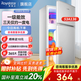 荣事达（Royalstar）小冰箱 租房用小型家用双门电冰箱宿舍冷藏冷冻两用节能 53A136【一级能效】【三天约一度电】银