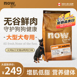 NOW FRESH无谷中大型成犬粮 6磅/2.72kg无谷鲜肉增肌高营养狗粮 健美低卡