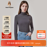 暇步士（Hush Puppies）女装秋中高领长袖打底衫T恤 129中灰 L