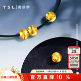 谢瑞麟（TSL）黄金转运珠足金路路通简约猫眼串珠不含手绳YS009 计价类（工费140元） 约0.25g