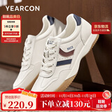 意尔康男鞋阿甘鞋运动休闲鞋复古舒适德训板鞋 57943W 米/蓝43