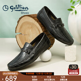 金利来（Goldlion）男鞋豆豆鞋秋季皮鞋男时尚男士皮鞋商务休闲鞋柔软乐福鞋男