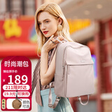 高尔夫（GOLF）双肩电脑包女15.6英寸笔记本电脑包女士商务背包学生书包出差旅行