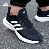 阿迪达斯（adidas）男鞋春季新款运动鞋网面透气轻便缓震跑步鞋时尚休闲鞋IH6038 IH6038/经典黑白/现货速发 45