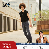 Lee【张凌赫代言】凉凉裤726标准直脚轻薄黑灰色男牛仔裤休闲潮流 黑灰色 30